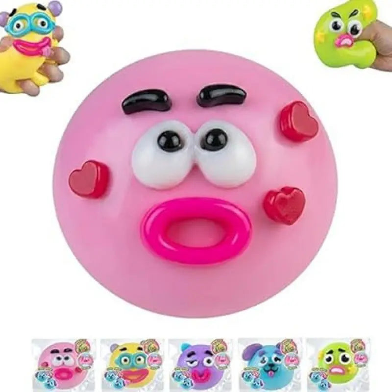 Dog Face Swap Smushers Squishy - Soft, Moldable Slow-Rising Fidget Toy, Actual Stress Reliever with Interchangeable Faces, Tactile Play for Grown Ups