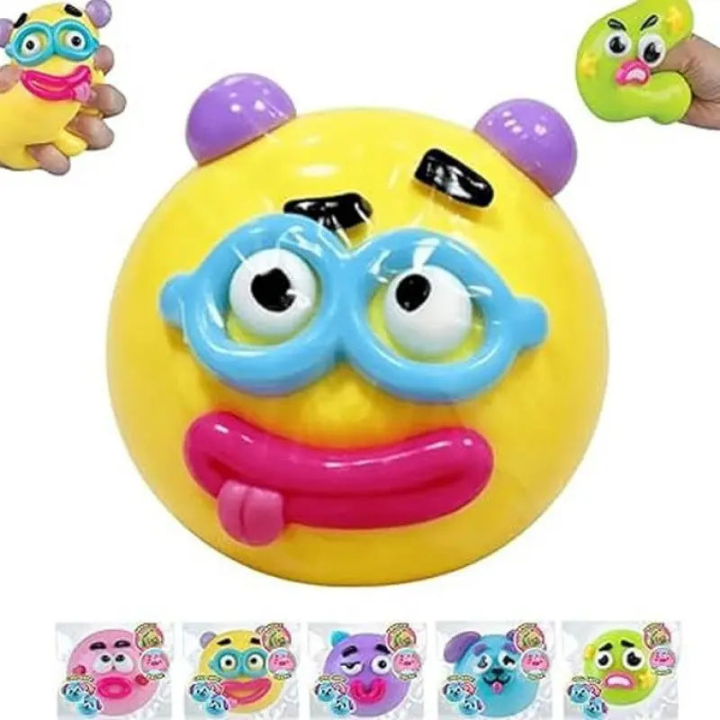 Dog Face Swap Smushers Squishy - Soft, Moldable Slow-Rising Fidget Toy, Actual Stress Reliever with Interchangeable Faces, Tactile Play for Grown Ups