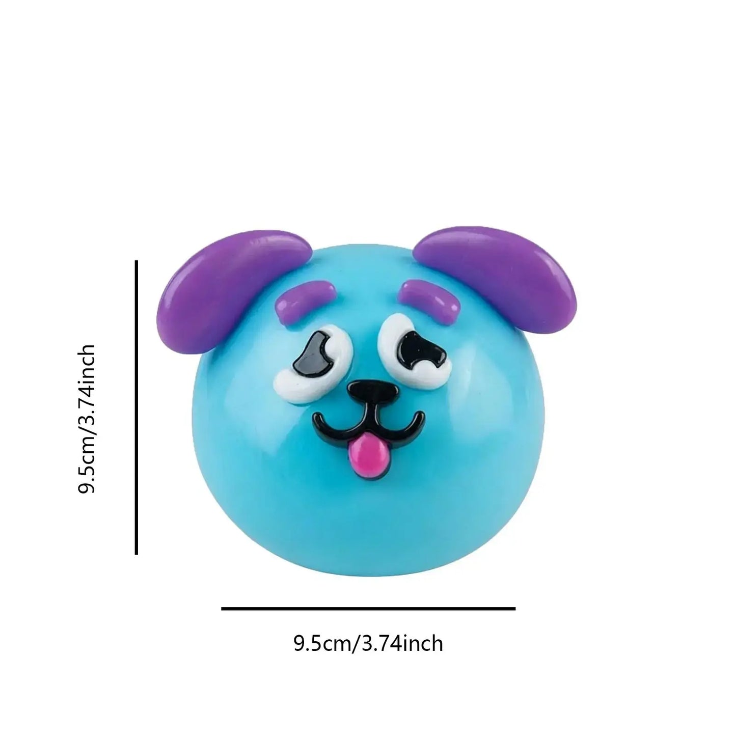 Dog Face Swap Smushers Squishy - Soft, Moldable Slow-Rising Fidget Toy, Actual Stress Reliever with Interchangeable Faces, Tactile Play for Grown Ups
