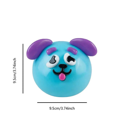 Dog Face Swap Smushers Squishy - Soft, Moldable Slow-Rising Fidget Toy, Actual Stress Reliever with Interchangeable Faces, Tactile Play for Grown Ups