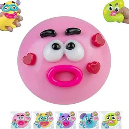 Dog Face Swap Smushers Squishy - Soft, Moldable Slow-Rising Fidget Toy, Actual Stress Reliever with Interchangeable Faces, Tactile Play for Grown Ups